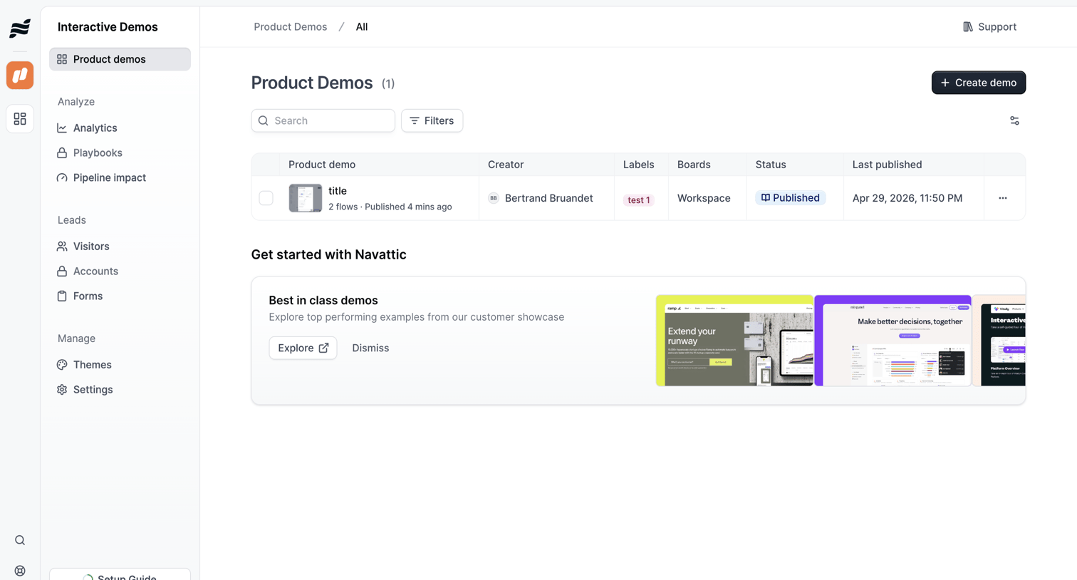 Navattic - Product Demos · nicelydone3 screen