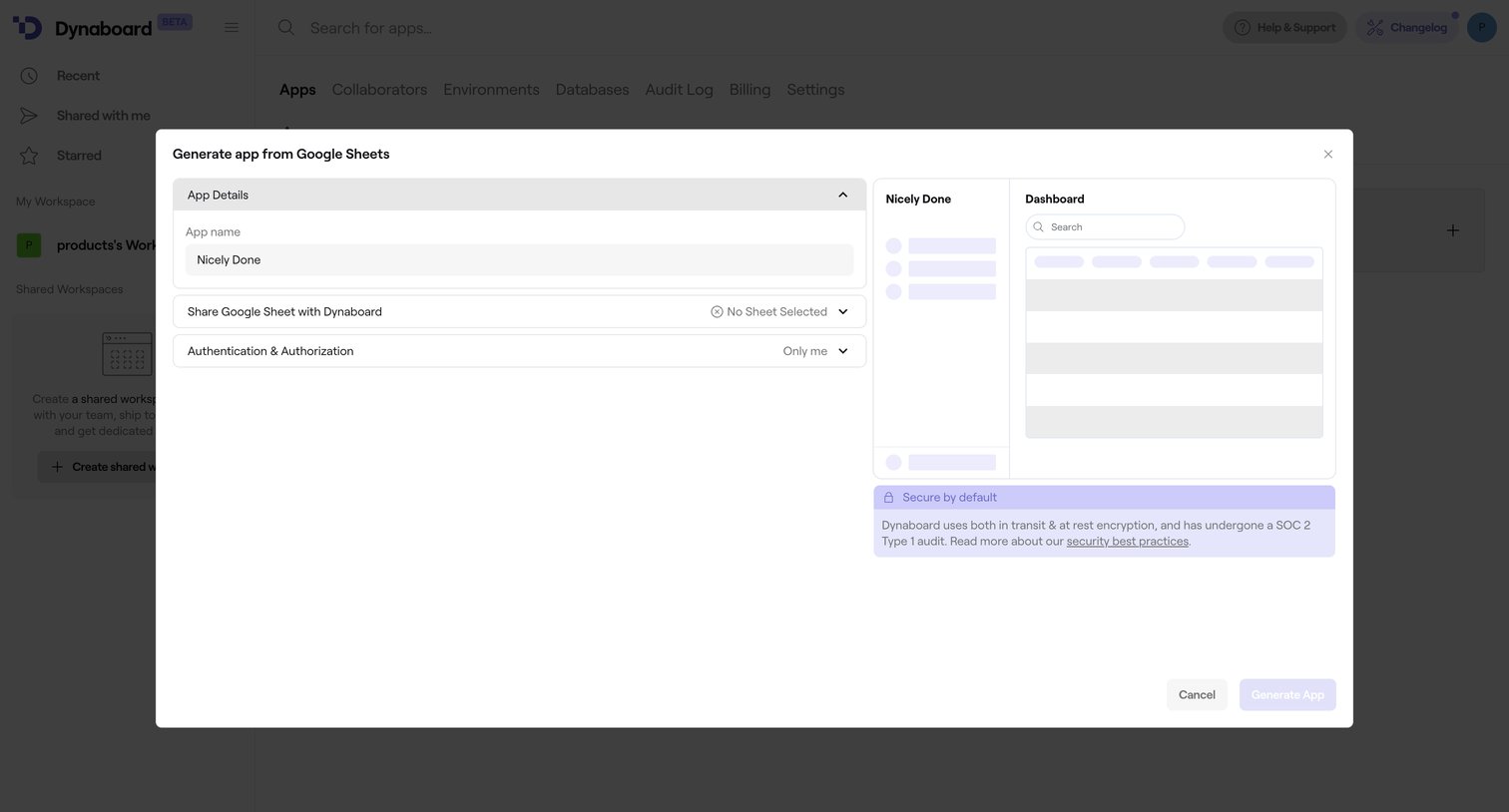 Dynaboard - Apps • Dynaboard screen