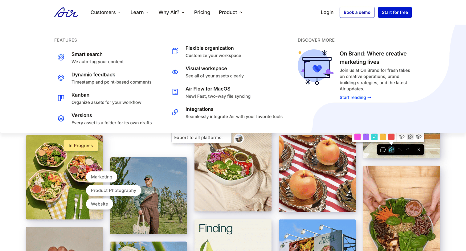 Air - Creative Operations Platform for Creative Teams | Air screen