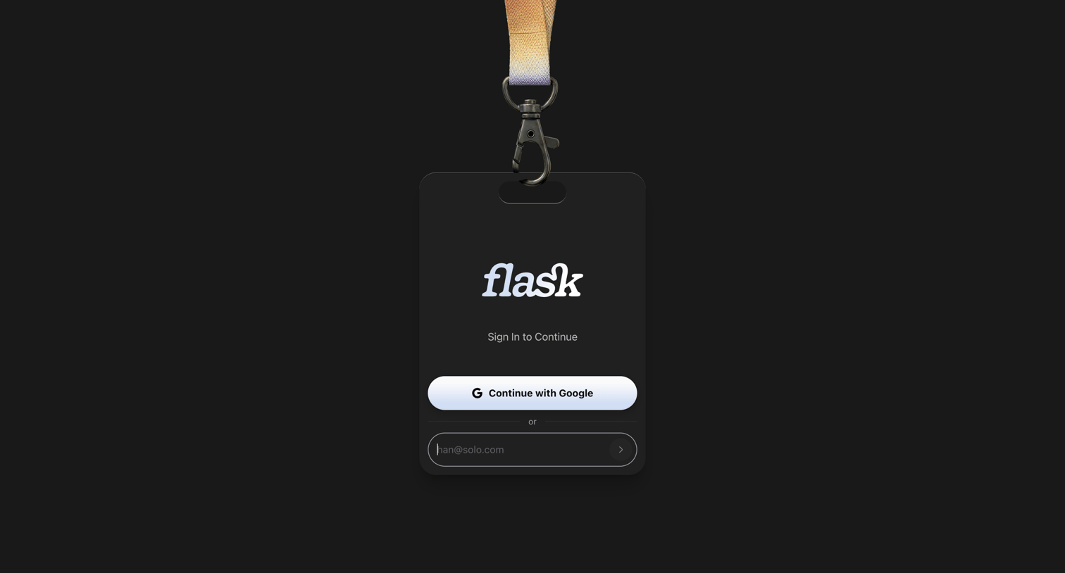 Flask - Login | Flask screen
