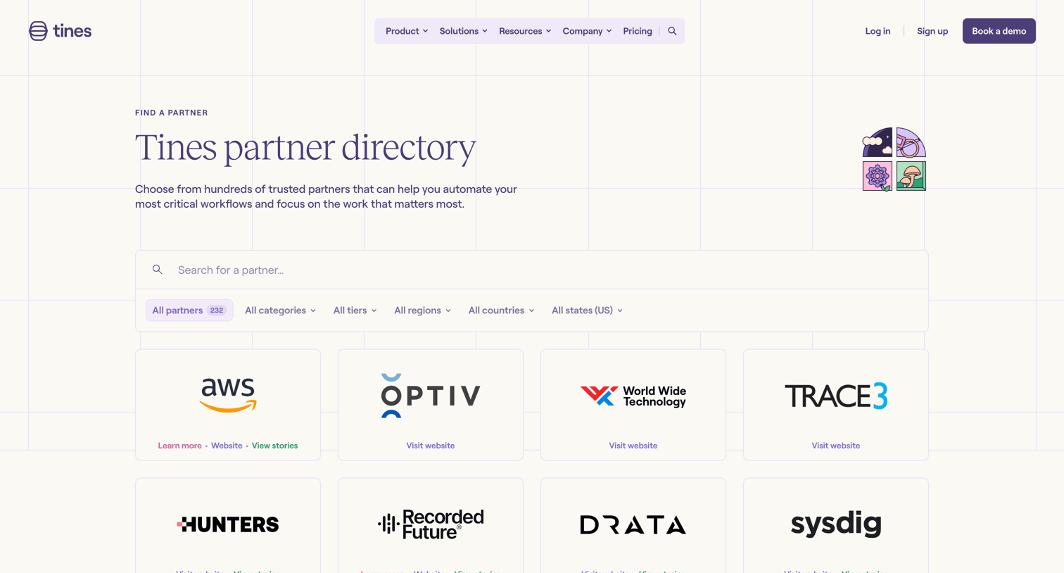 Tines - Tines partner directory | Tines screen