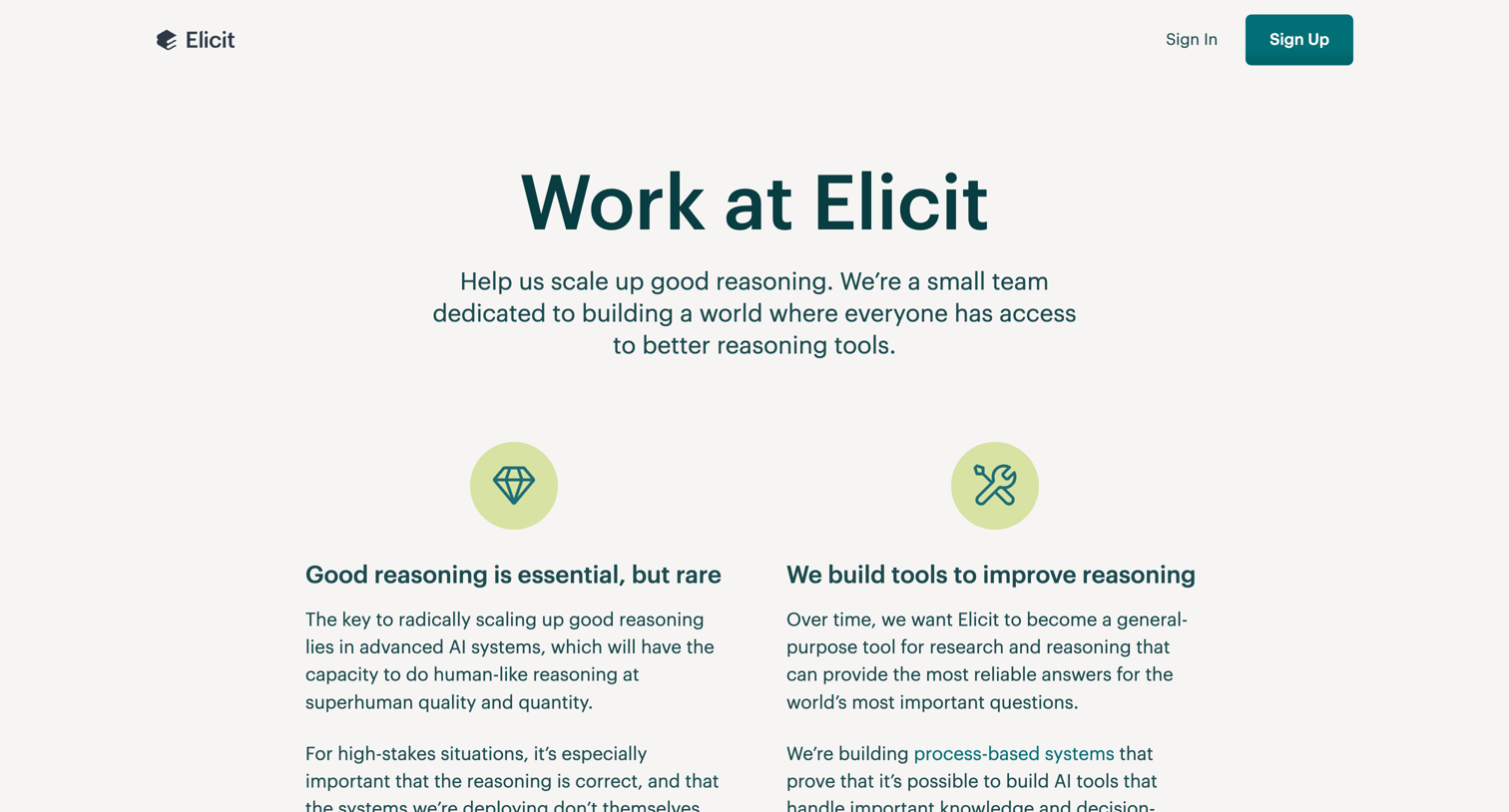 Elicit - Careers at Elicit screen