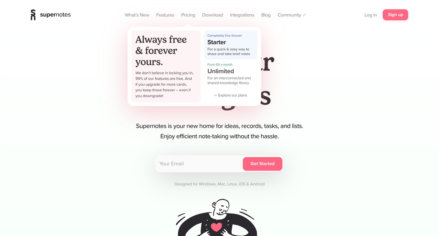 Supernotes - Supernotes | The best collaborative note-taking app screen