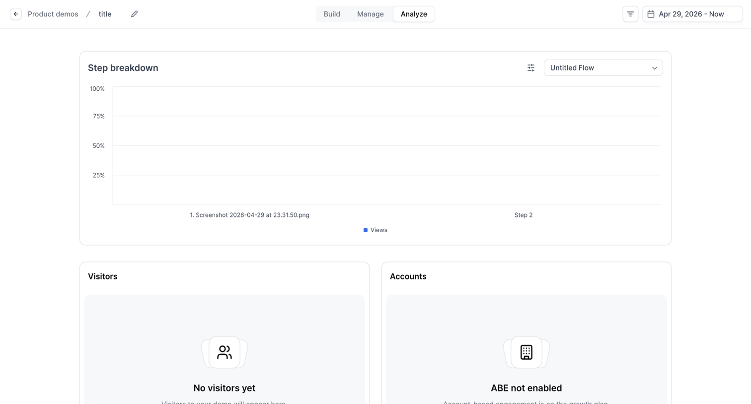 Navattic - Builder - Untitled Flow screen