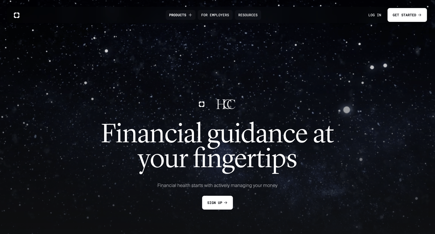 Origin Financial - HCC screen