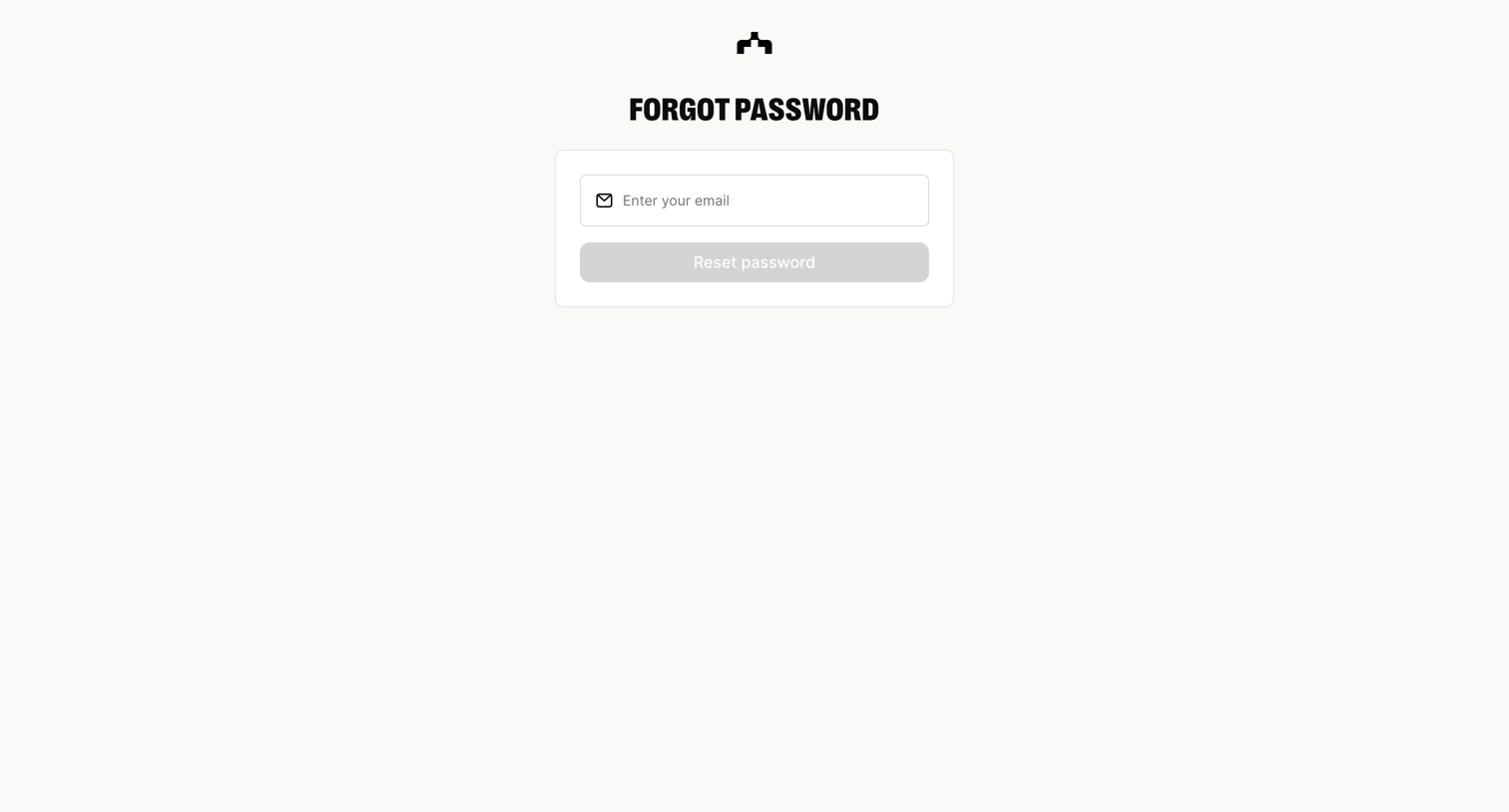 The org - Forgot password | The Org screen