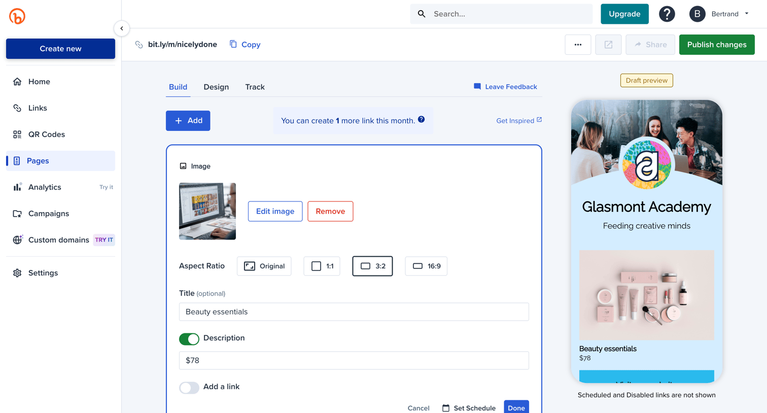 Bitly - Bitly | Bitly Page screen