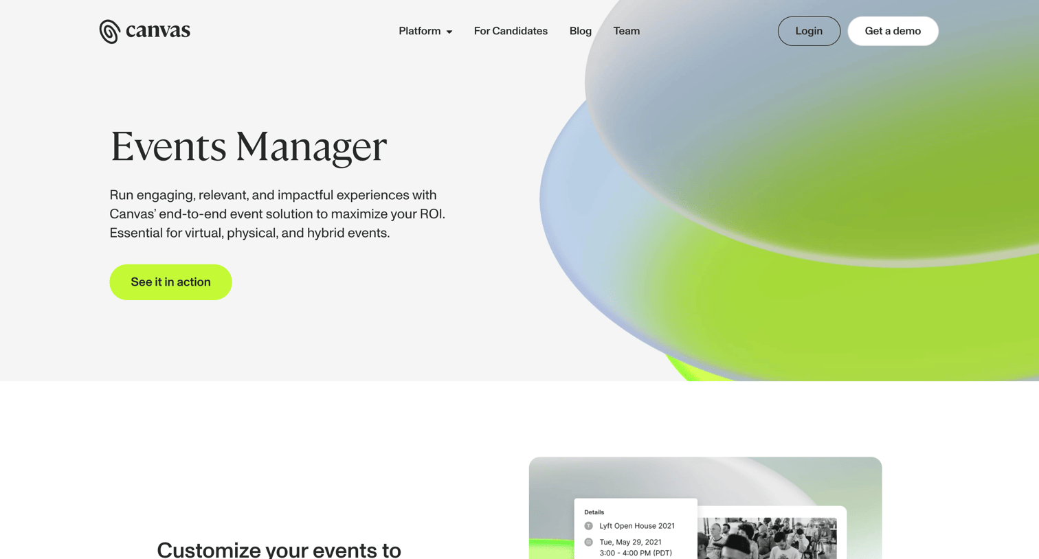Untapped - Recruitment Event Software | Canvas screen