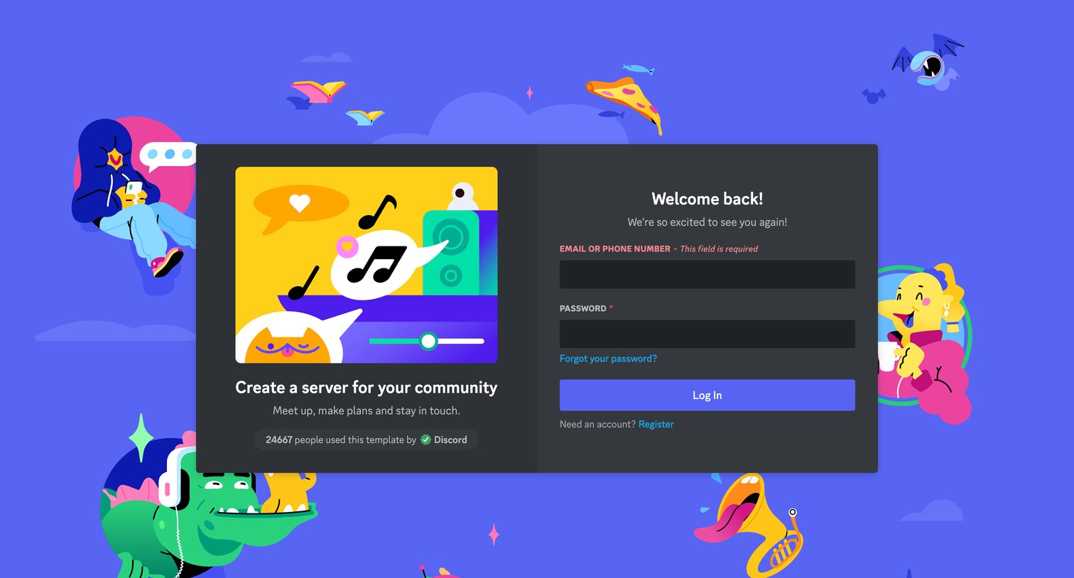 Discord screen