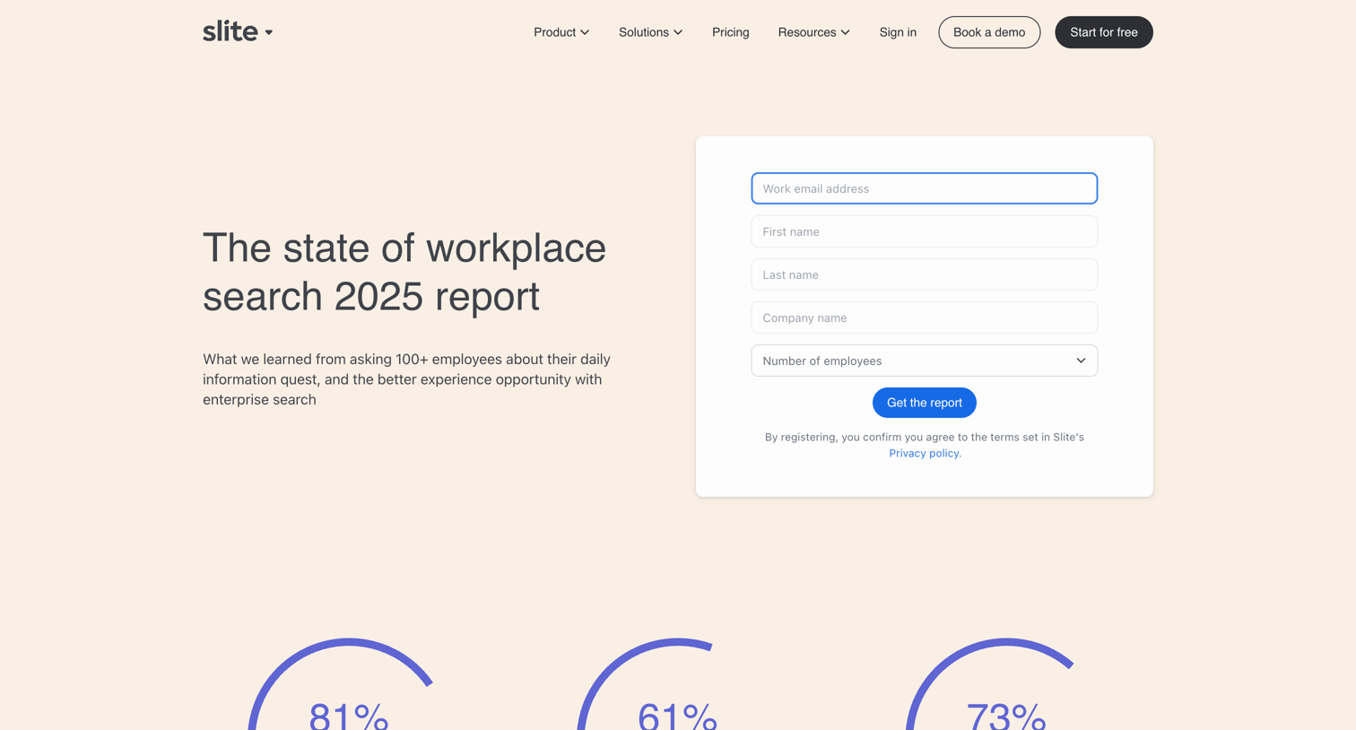 Report on the State of Enterprise Search in 2025 from Slite