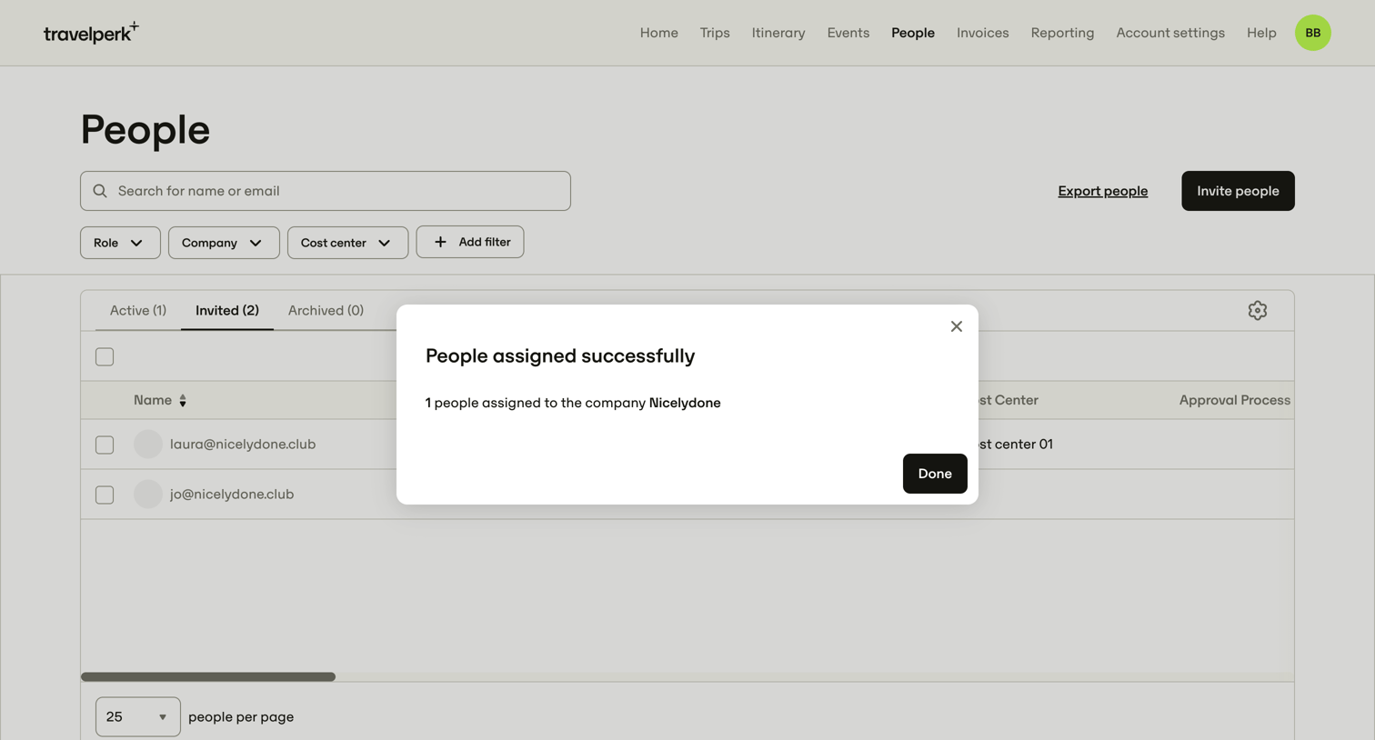 Travelperk - TravelPerk screen