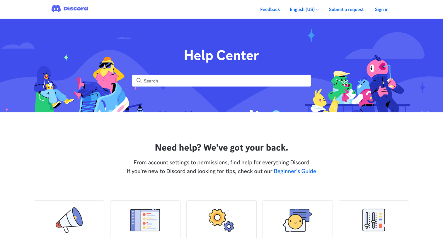 Discord screen