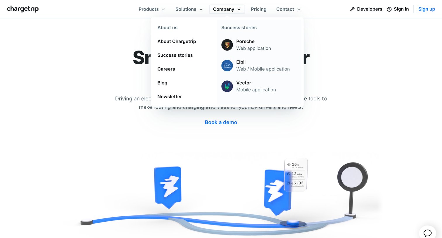 Chargetrip - Home | Chargetrip screen