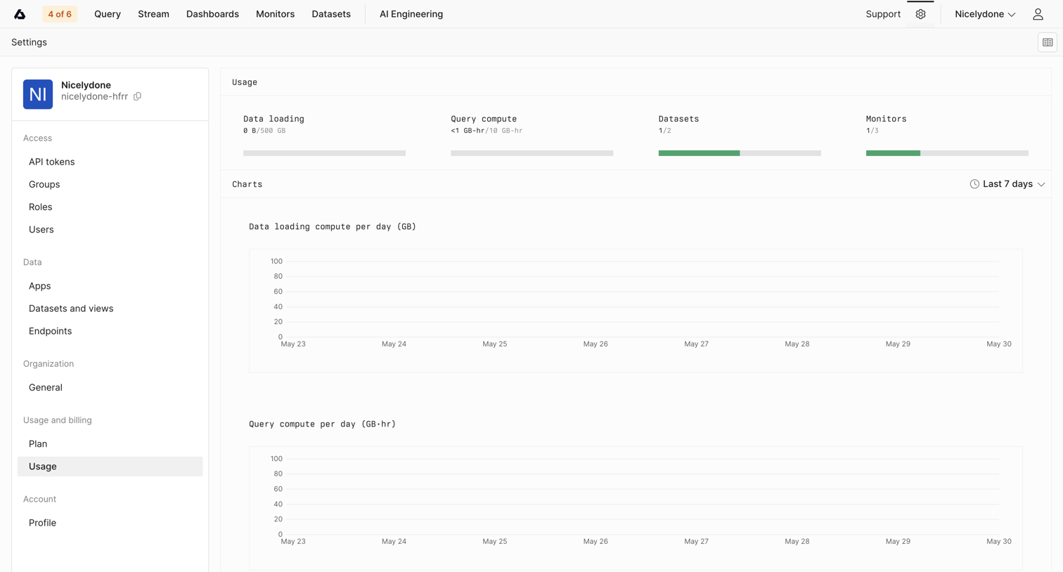 Axiom - Usage - Settings - Axiom screen