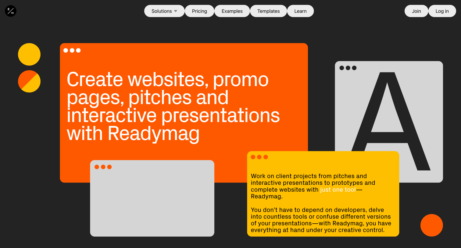 Readymag - Readymag for teams screen