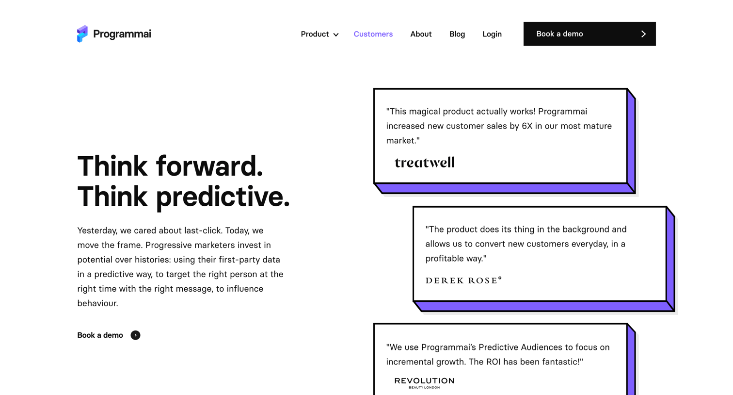 Programmai - Customers — Programmai screen