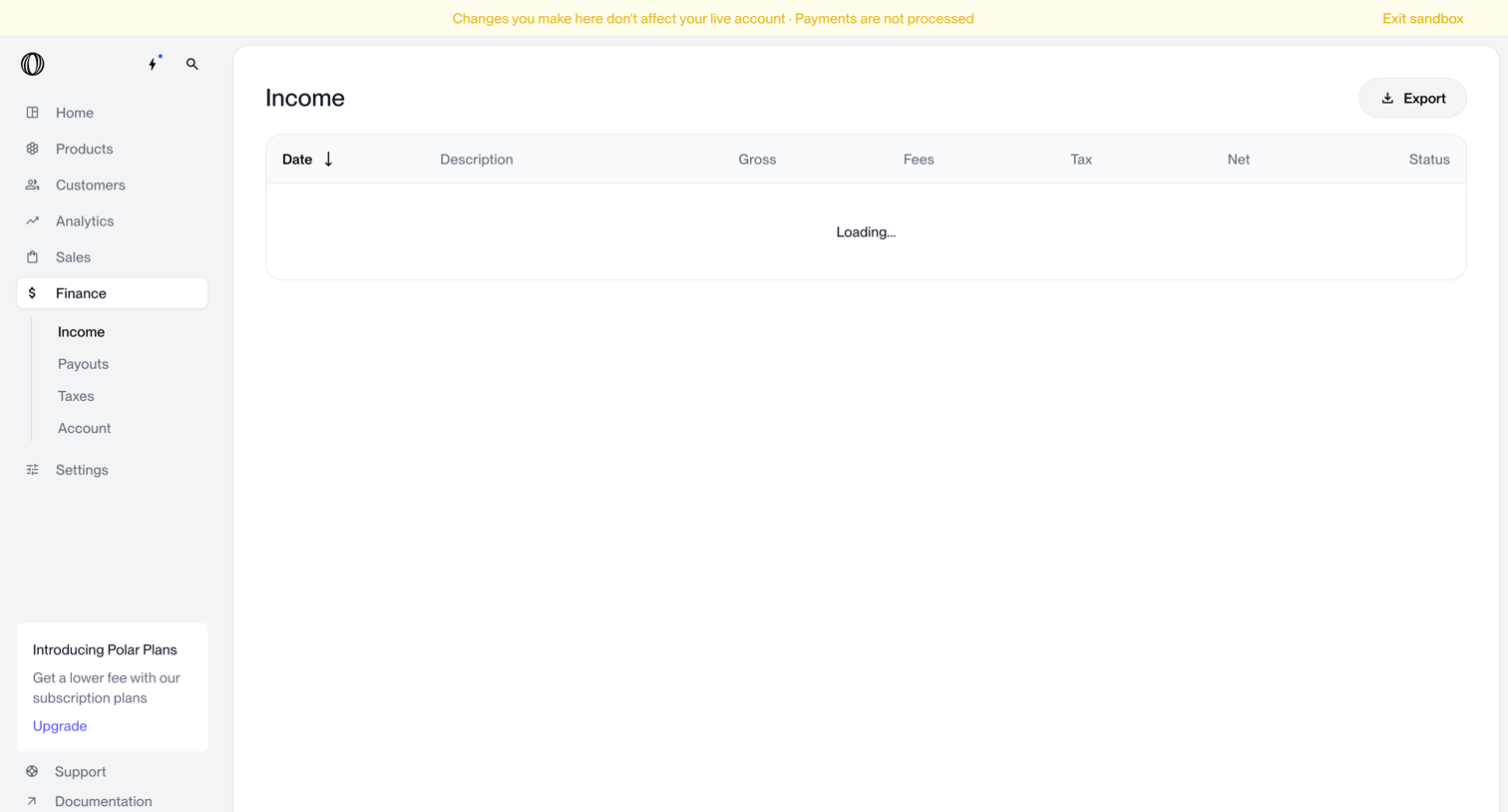 Polar - Finance - Income | Nicelydone | Polar screen