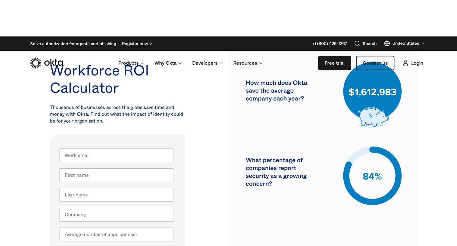 ROI Calculator from Okta