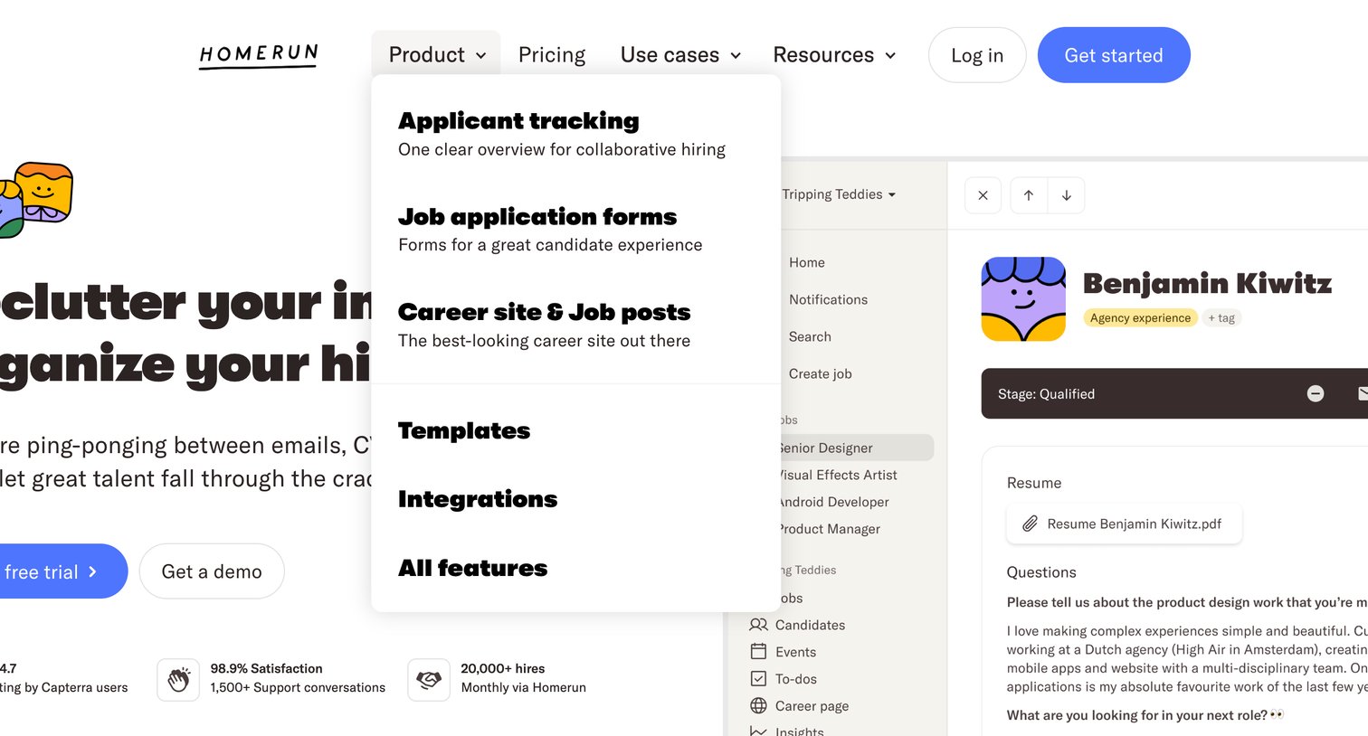 Homerun - Homerun Your radically easy-to-use hiring tool for small business screen