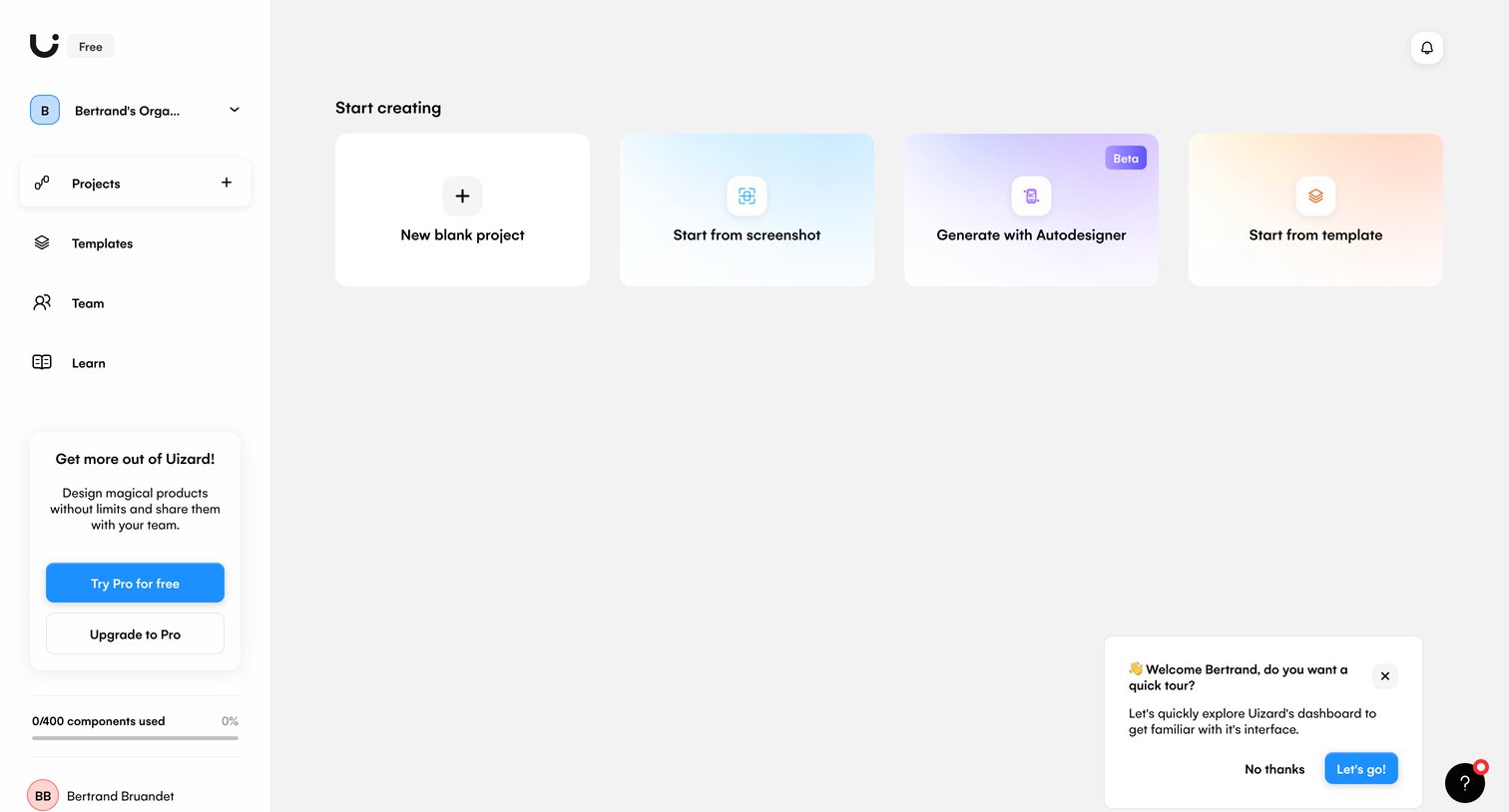 Projects – Uizard from Uizard