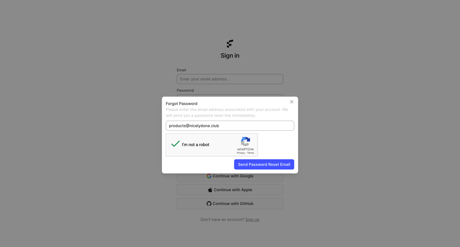 FeatureOS - Sign in | FeatureOS screen