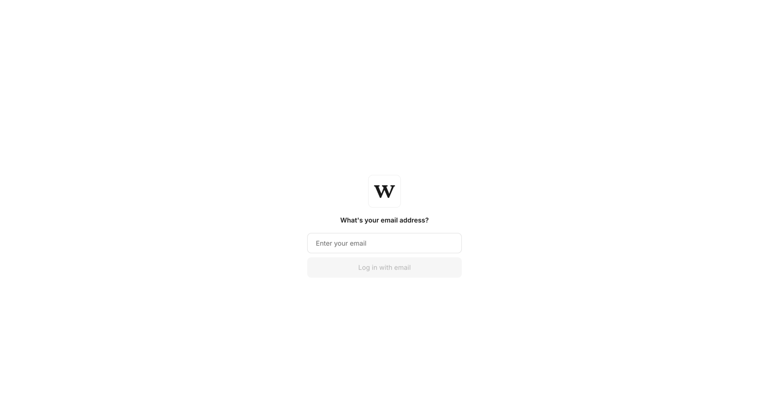 Workflow screen