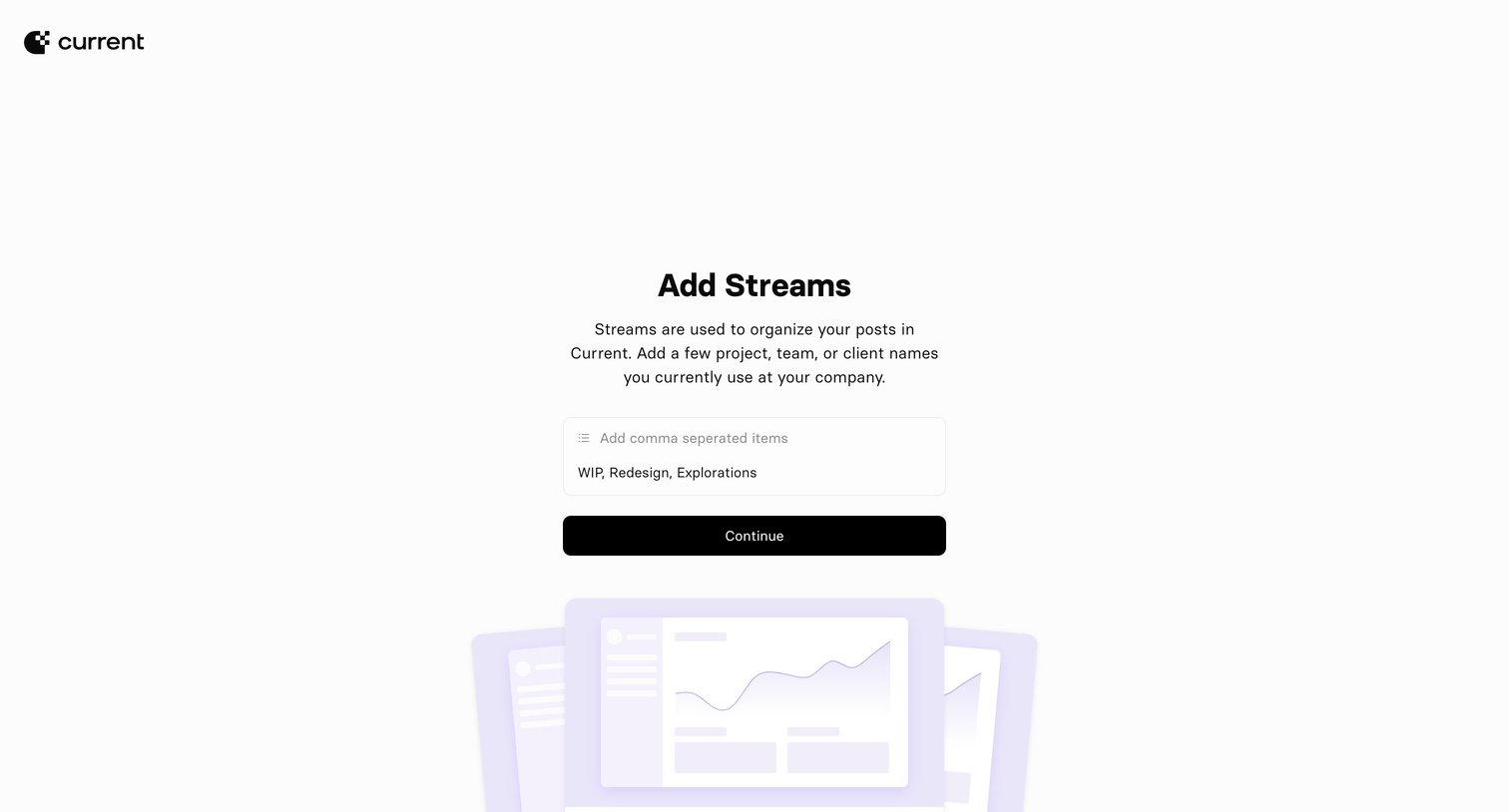Current — Add Streams from Current