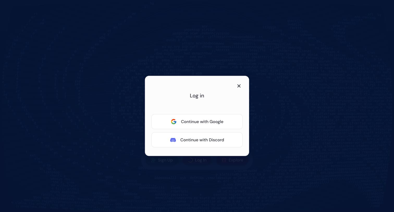 Midjourney screen