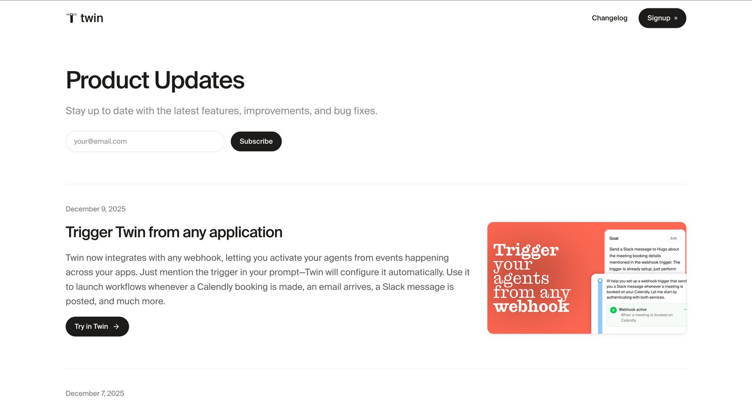Twin - Changelog - Twin screen