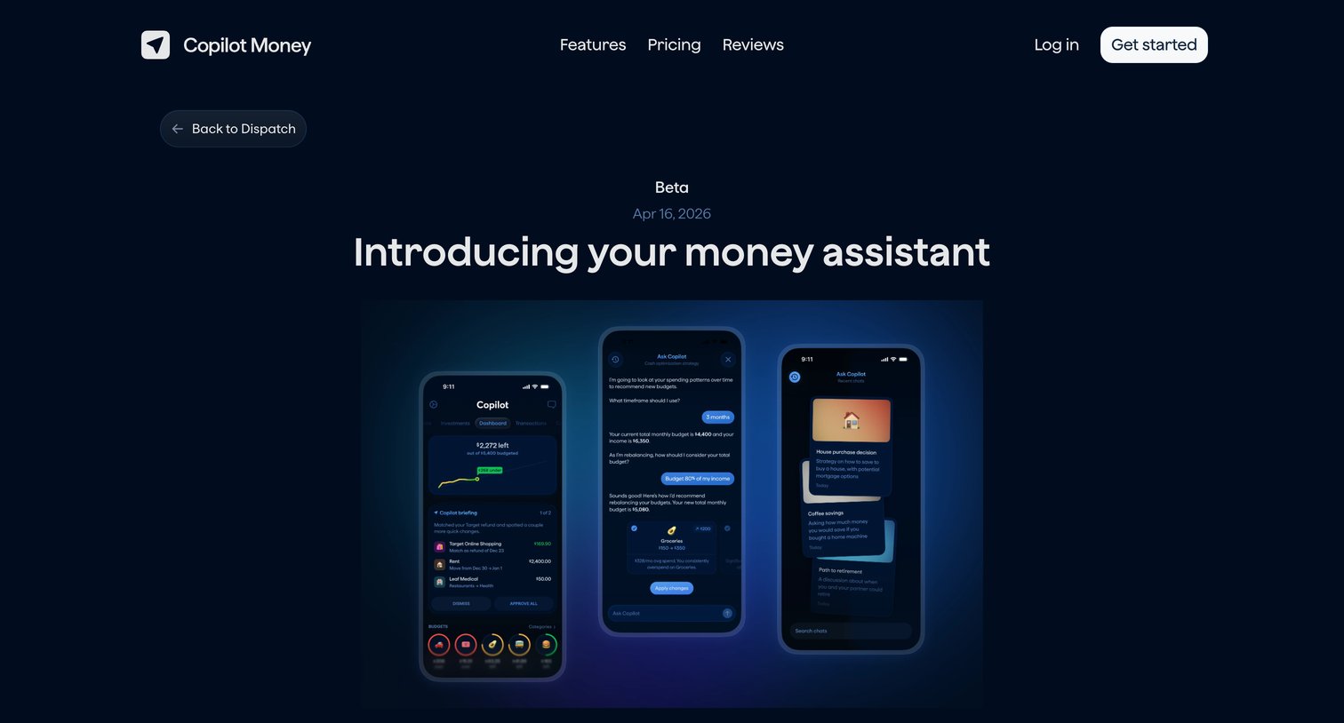 Copilot - Your Money Assistant - Copilot Money screen