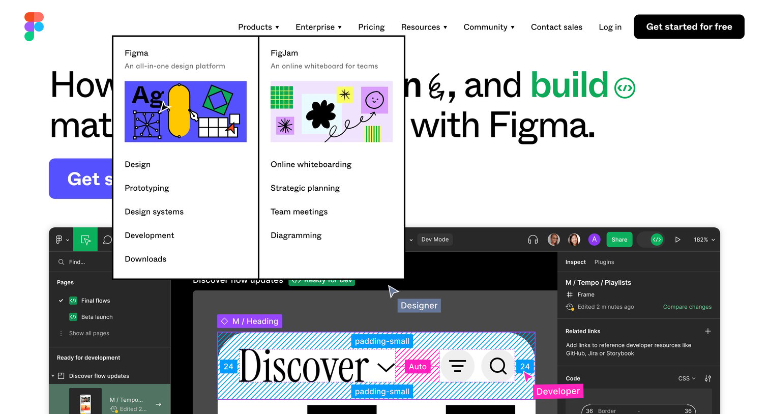 Figma - Figma The Collaborative Interface Design Tool screen