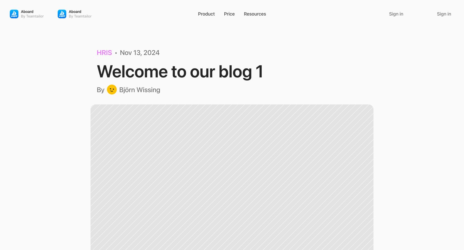Aboard - Welcome to our blog 1 - Aboard — Joyful HR screen