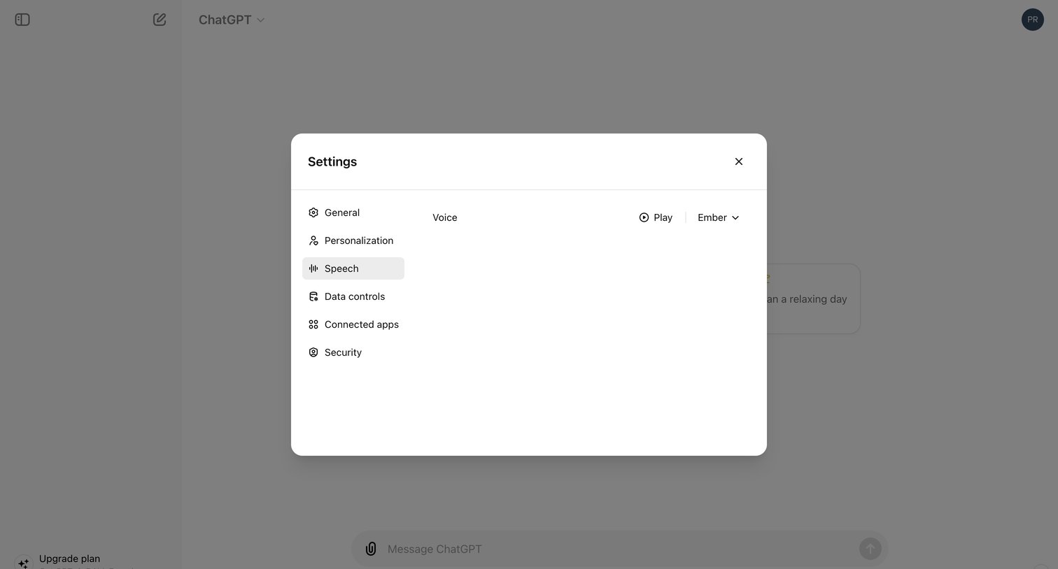 ChatGPT screen