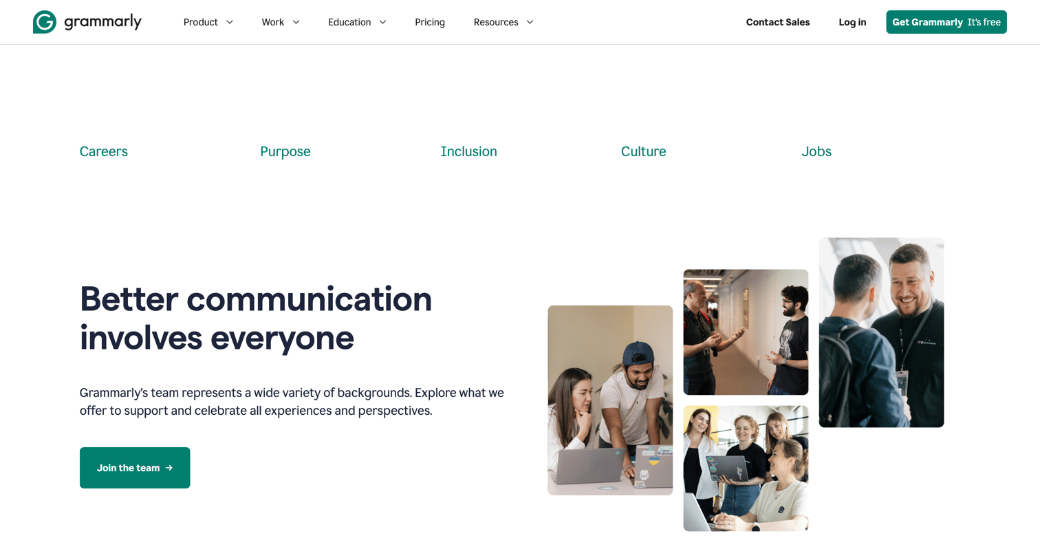 Grammarly - Join Grammarly – Where Inclusion Drives Innovation screen