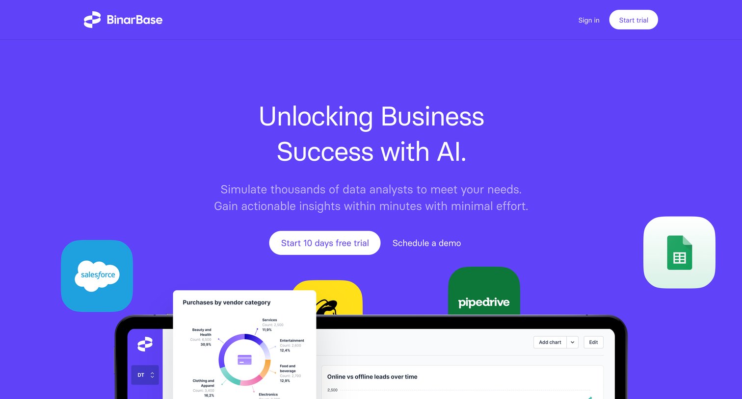 BinarBase - BinarBase Data for Everyone. Powered by AI. screen