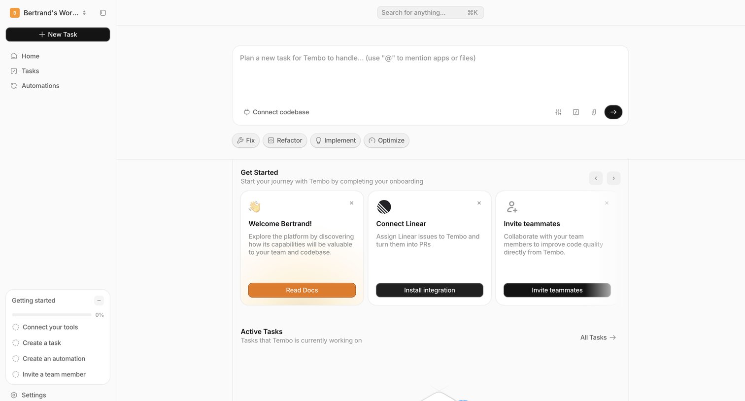 Dashboard — Tembo from Tembo