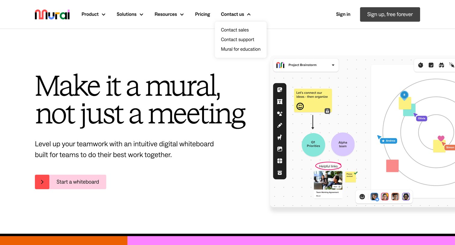 Mural - Mural is a collaborative intelligence company | Mural screen