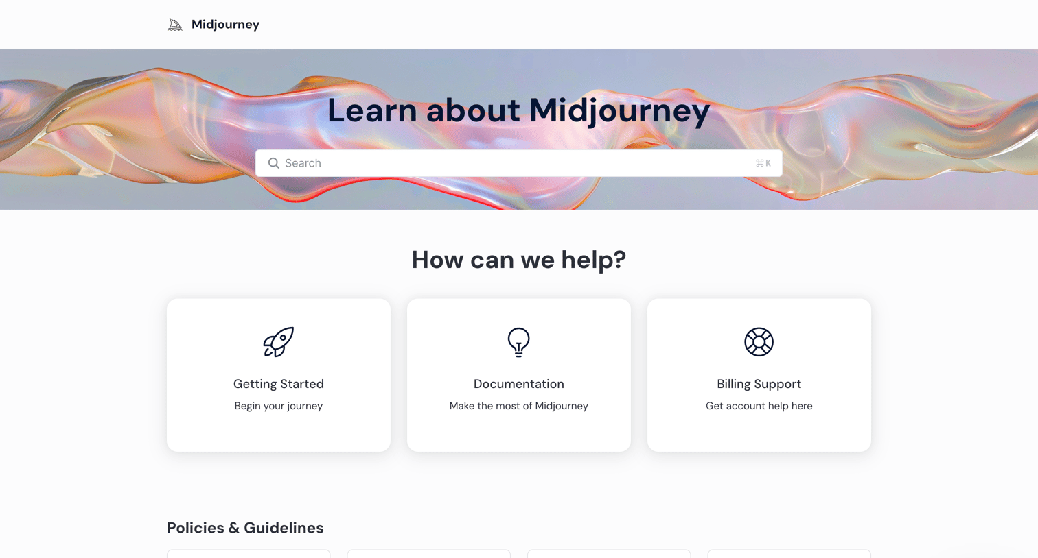 Midjourney screen