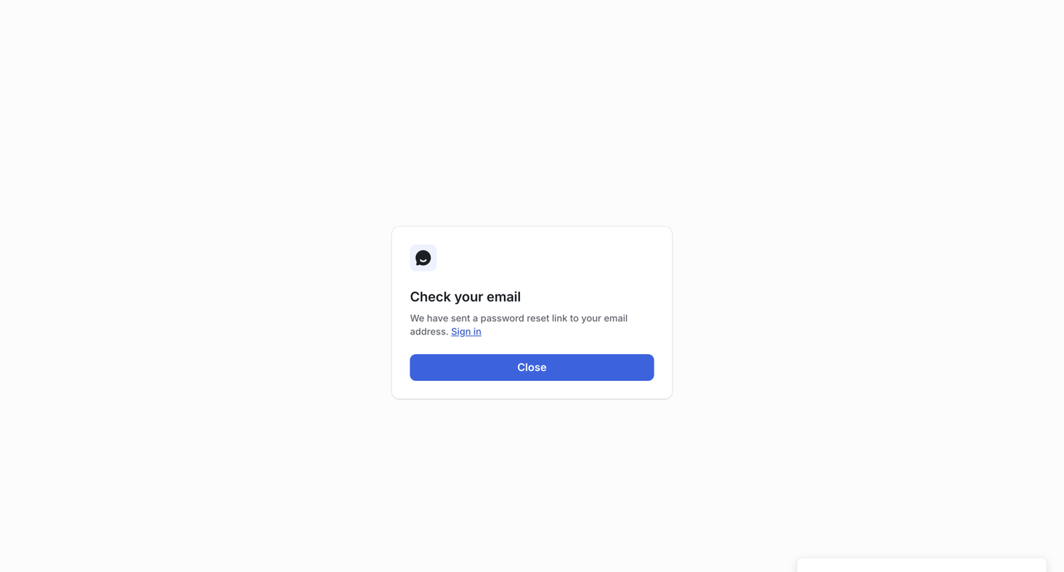 UserJot - Confirm Password Reset | UserJot screen