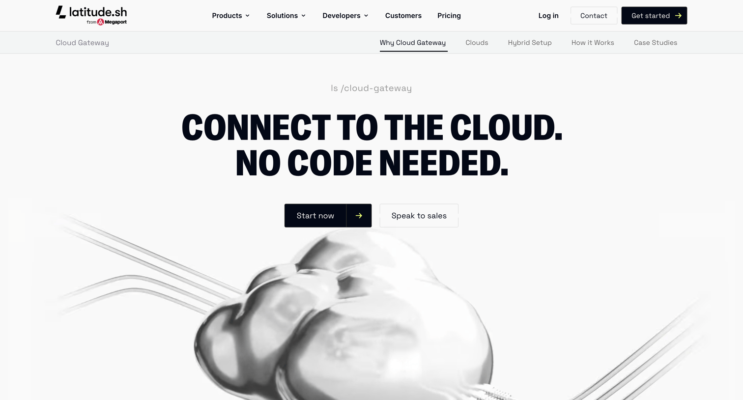 Latitude.sh - Cloud Gateway - Latitude.sh screen