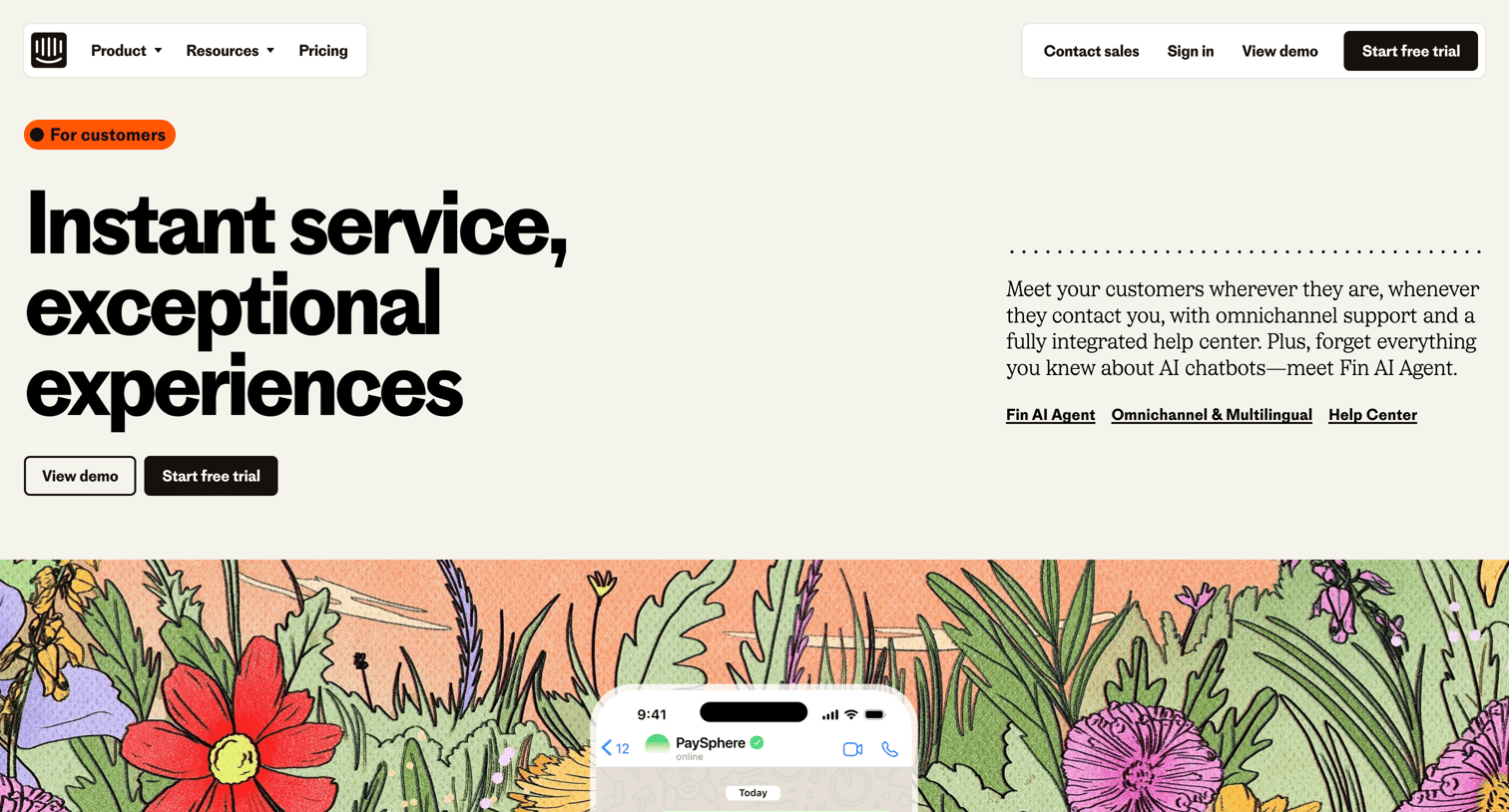 Intercom - Offer an exceptional customer service experience | Intercom screen
