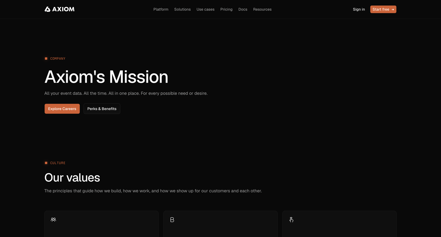 Axiom - Axiom's Mission - Axiom screen