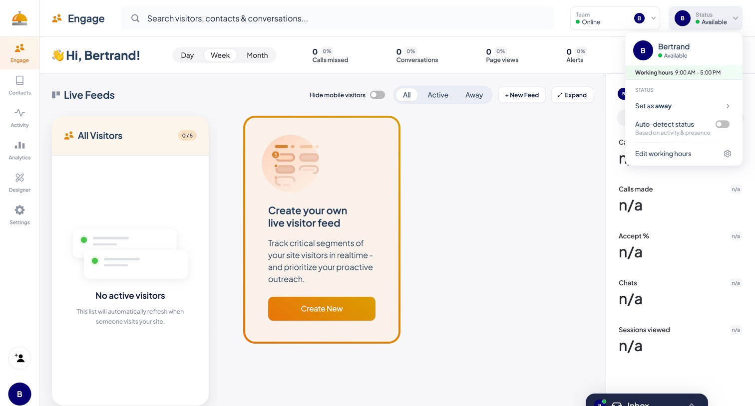 ServiceBell - ServiceBell - Engage screen