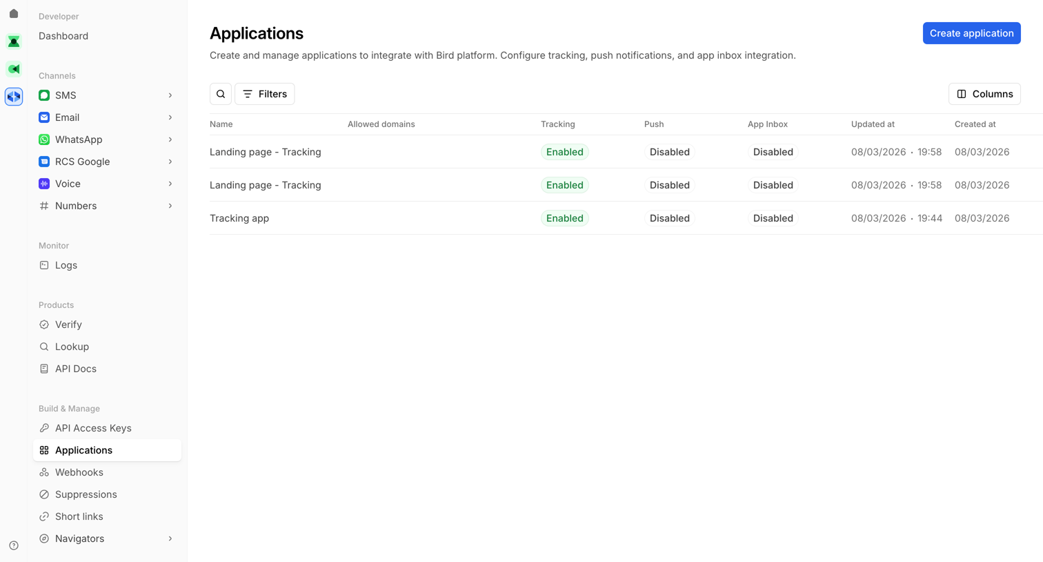 Bird - Applications | Bird screen