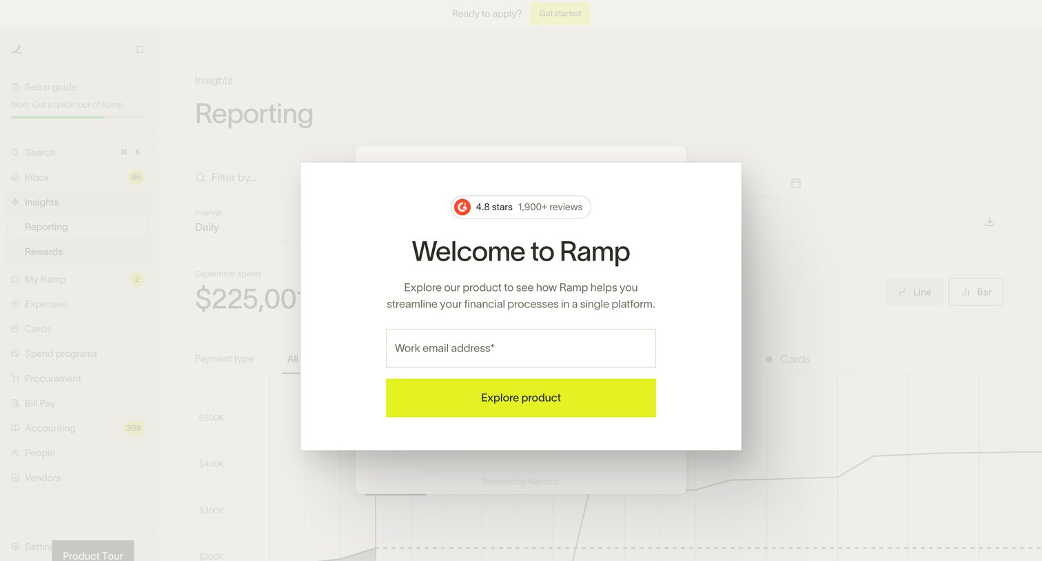 Ramp - Ramp Demo - Welcome To Ramp | Ramp screen