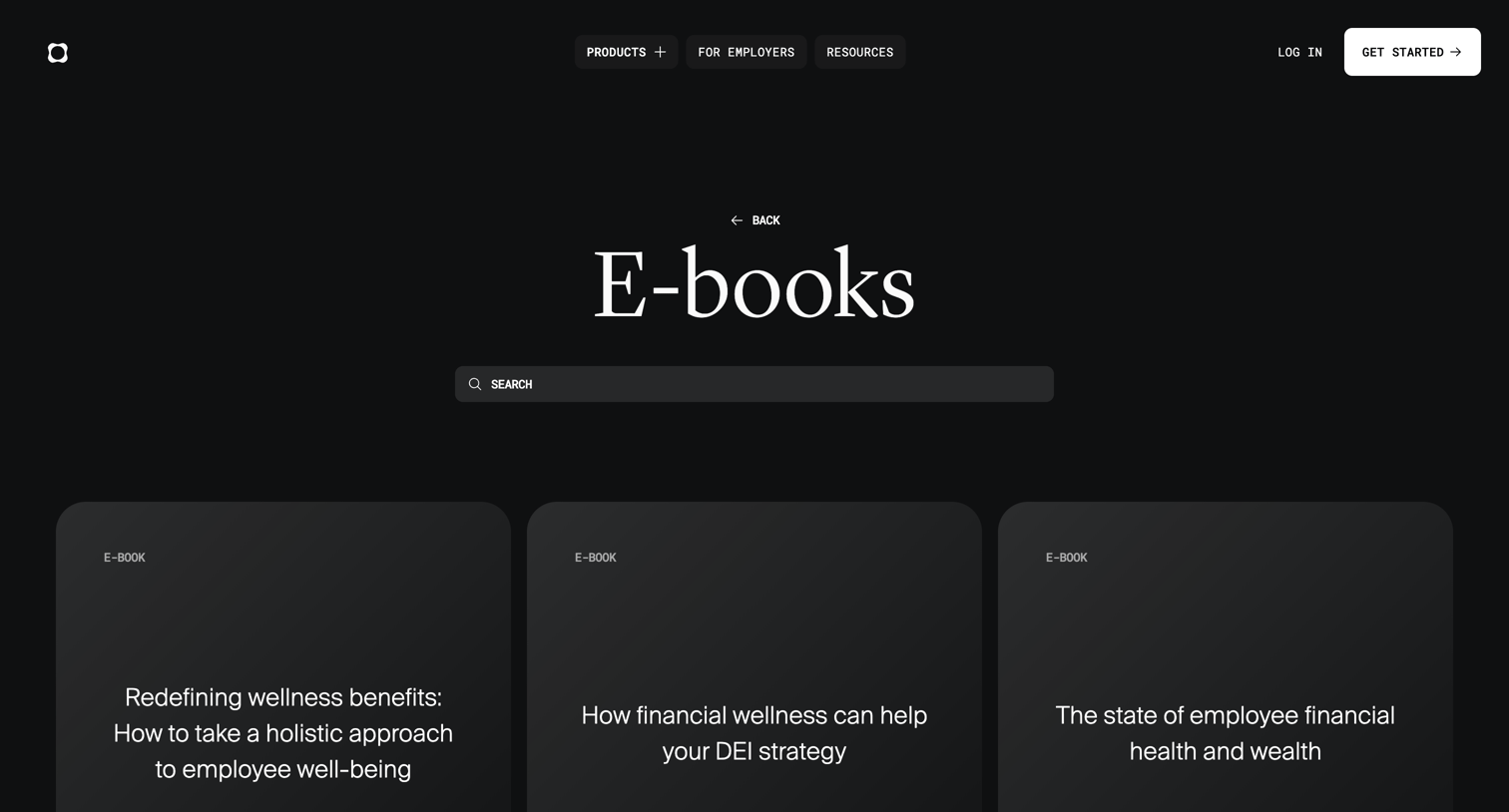 Origin Financial - E-Book screen