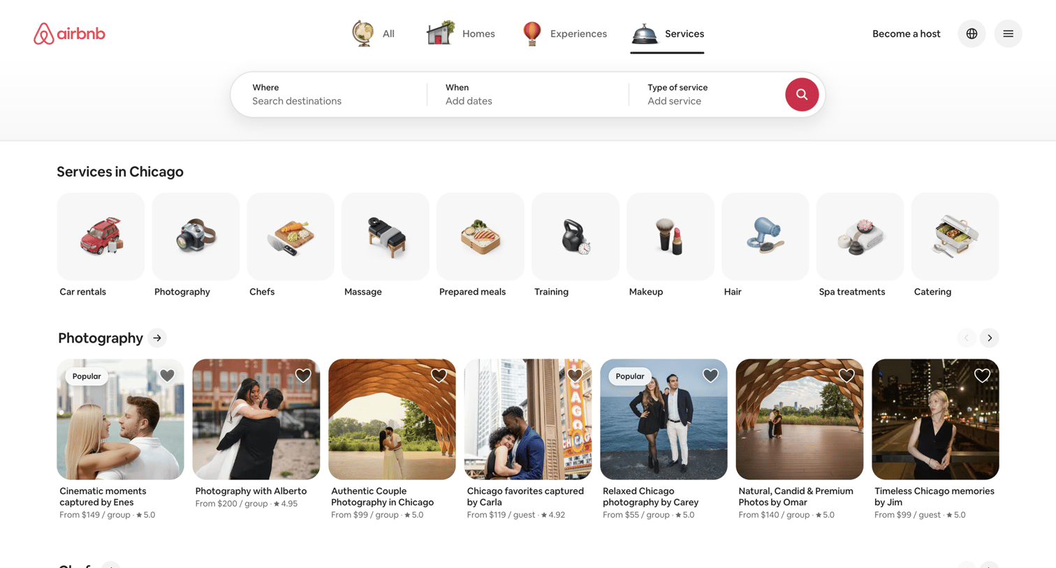 Airbnb - Airbnb Services - Enhance Your Stay with Vetted Local Professionals screen