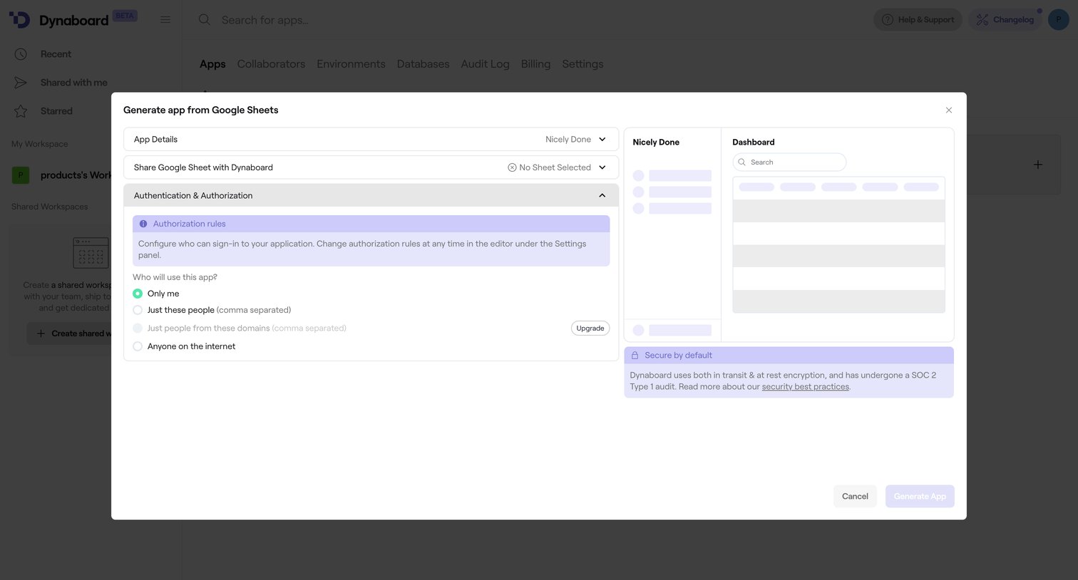 Dynaboard - Apps • Dynaboard screen