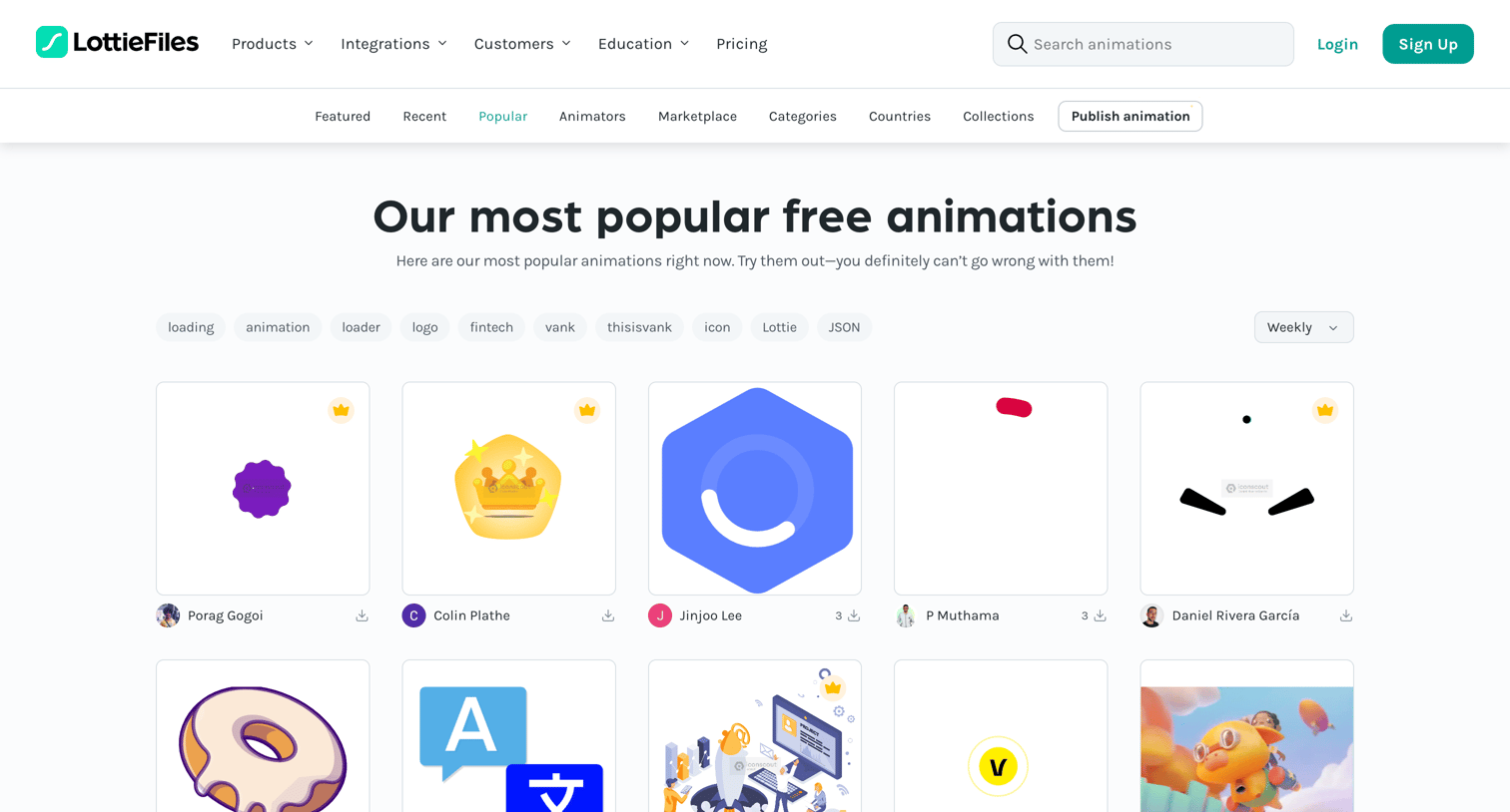 Lottie - LottieFiles Download Free lightweight animations for website | app screen