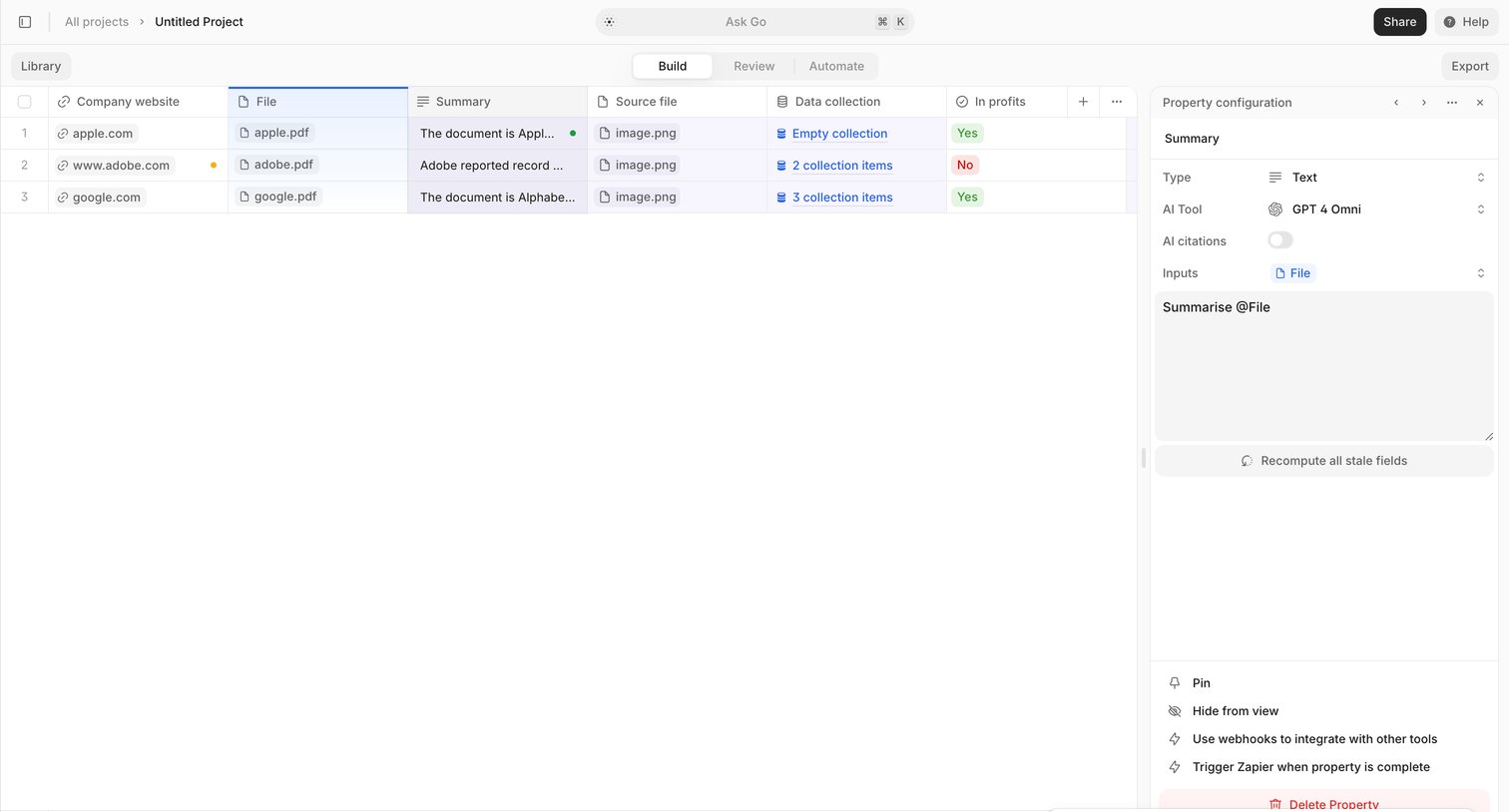 V7 - V7 Go screen